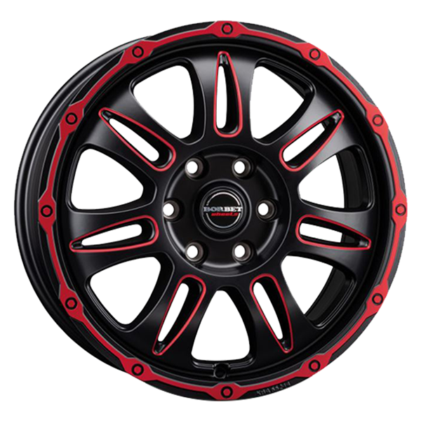 Borbet CW8 red rim window polished matt 8,00x18 6x120,00 ET45,00