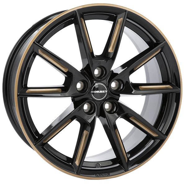 Borbet LX19 black gold spoke rim 8,00x19 5x112,00 ET40,00