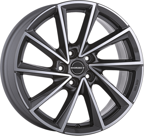 Borbet VTX graphite polished 8,00x18 5x112,00 ET44,00