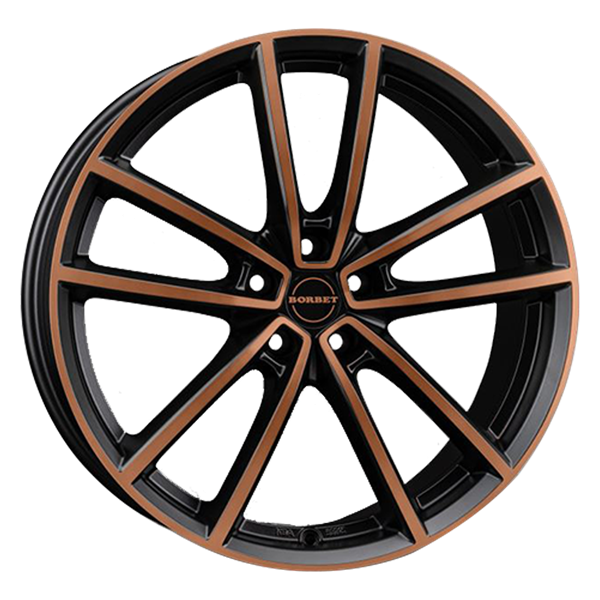 Borbet W black copper polished matt 8,00x19 5x112,00 ET48,00