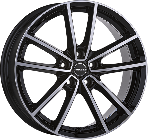 Borbet W black polished 8,00x20 5x108,00 ET45,00