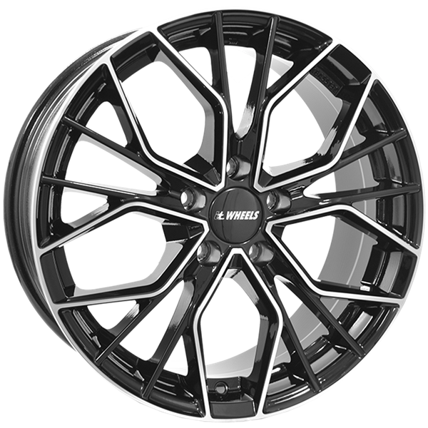 itWHEELS Tiara Black Polished 8,00x18 5x108,00 ET45,00