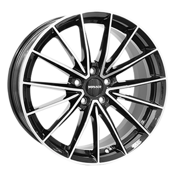 MONACO WHEELS Grand Prix 14 Black Polished 7,50x18 5x114,30 ET40,00