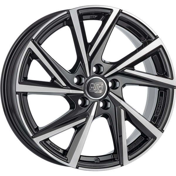 MSW 80-5 Gloss Black Polished 6,50x16 5x108,00 ET45,00