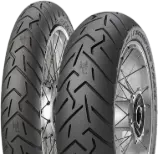 Gros plan de la bande de roulement Pirelli Scorpion Trail II 120/70ZR19 (60 W) Front TL M/C D