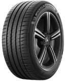 Gros plan de la bande de roulement Michelin Pilot Sport 4 275/45 R18 107 Y XL, ZR