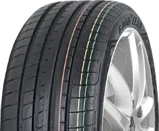 Gros plan de la bande de roulement Goodyear Eagle F1 Asymmetric 3