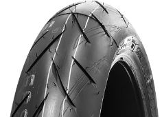 Gros plan de la bande de roulement Bridgestone S21 110/70ZR17 (54 W) Front TL M/C