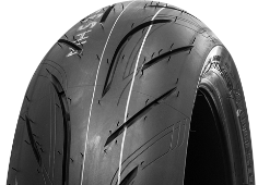 Gros plan de la bande de roulement Bridgestone S21 200/55ZR17 (78 W) Rear TL M/C