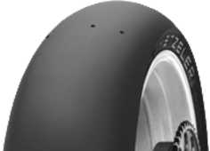 Gros plan de la bande de roulement Metzeler Racetec RR SLICK 200/60 R17 Rear TL NHS K1 Soft