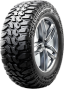 Gros plan de la bande de roulement Radar Renegade R7 M/T 285/65 R18 125/122 Q POR, OWL