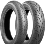Gros plan de la bande de roulement Bridgestone Battlecruise H50 100/90 B19 57 H Front TL