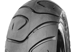 Gros plan de la bande de roulement Deli Tire SC-106 130/70-12 56 L Rear TL M/C