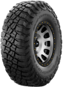 Gros plan de la bande de roulement BFGoodrich Mud Terrain T/A KM3 31x10.50 R15 109 Q LT