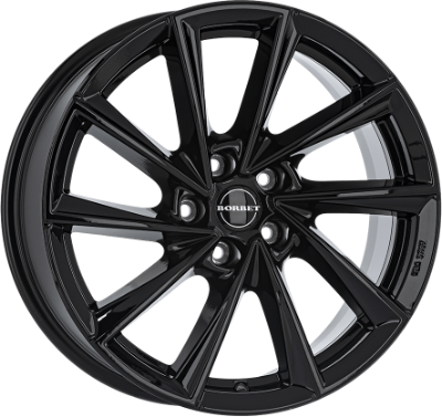 Borbet VTX black glossy 8,00x18 5x108,00 ET45,00