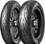 Gros plan de la bande de roulement Metzeler Cruisetec 180/55ZR18 (74 W) Rear TL M/C