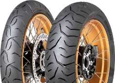 Gros plan de la bande de roulement Dunlop Trailmax Meridian 90/90V21 (54 V) Front TL