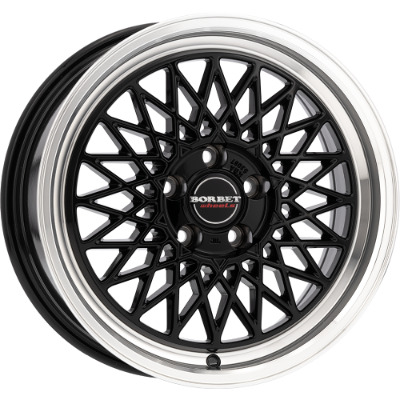 Borbet B black rim polished 8,00x17 5x112,00 ET45,00