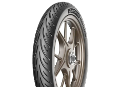 Gros plan de la bande de roulement Michelin Road Classic 100/90 B19 57 V Front TL M/C