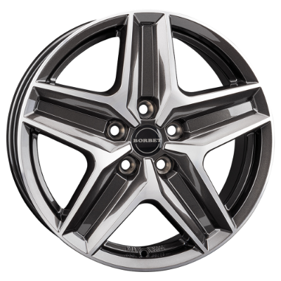Borbet CWZ anthracite polished 6,00x17 5x112,00 ET30,00