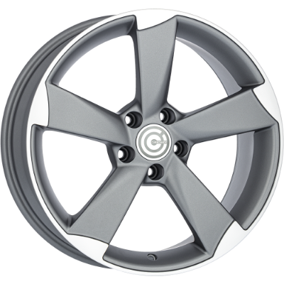 Carbonado Graphene Matt Anthracite Polished 8,00x18 5x112,00 ET45,00