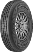 Gros plan de la bande de roulement Goodyear Duramax Steel 7.50 R16 122/120 L C