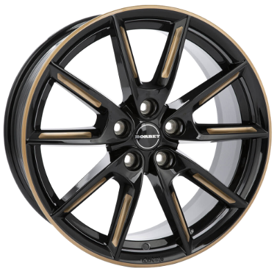 Borbet LX19 black gold spoke rim 8,00x19 5x112,00 ET40,00