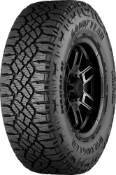 Gros plan de la bande de roulement Goodyear Wrangler Duratrac RT 285/70 R17 121/118 Q FP, OWL, POR