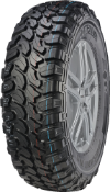 Gros plan de la bande de roulement Compasal Versant M/T 245/75 R16 120/116 Q POR