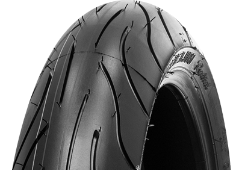 Gros plan de la bande de roulement Michelin PILOT POWER 2CT 120/65ZR17 (56 W) Front TL M/C