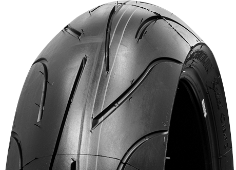 Gros plan de la bande de roulement Michelin PILOT POWER 2CT 150/60ZR17 (66 W) Rear TL M/C