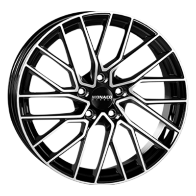 MONACO WHEELS Grand Prix 11 Black Polished 8,00x18 5x108,00 ET45,00