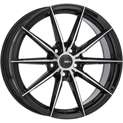 REVATIVO Nova Black Polished 7,00x17 5x108,00 ET50,00