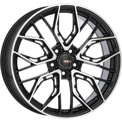 REVATIVO Qube FF Black Polished 8,00x18 5x112,00 ET45,00
