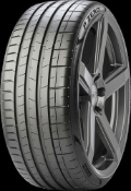 Gros plan de la bande de roulement Pirelli P Zero (PZ4) 325/35 R23 111 Y MO-S, NCS, S.C.