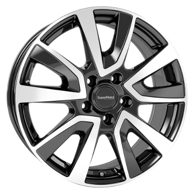 SuperMetal Vault Black polished 7,50x18 5x112,00 ET48,00