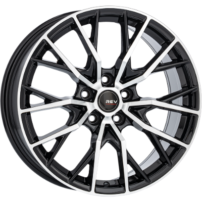 REVATIVO Vortex FF Black Polished 8,00x18 5x112,00 ET35,00