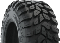 Gros plan de la bande de roulement ITP DURACITY FRONT 25x8 R12 43 N TL E