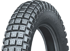 Gros plan de la bande de roulement Michelin TRIAL LIGHT 120/100 R18 68 M Rear TL M/C
