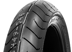 Gros plan de la bande de roulement Bridgestone G 709 130/70 R18 63 H Front TL M/C