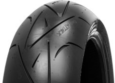 Gros plan de la bande de roulement Continental ContiSportAttack 190/50ZR17 (73 W) Rear TL M/C