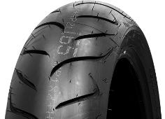 Gros plan de la bande de roulement Dunlop Sportmax RoadSmart II 200/50 R18 76 V Rear TL M/C