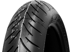 Gros plan de la bande de roulement Bridgestone SC1 90/80-14 49 P Front TL