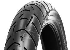 Gros plan de la bande de roulement Metzeler Tourance Next 110/80 R19 59 V Front TL M/C